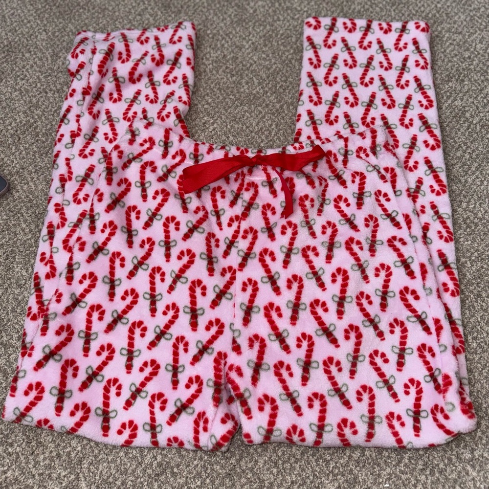 Cozy Candy Cane Kids Pajama Pants